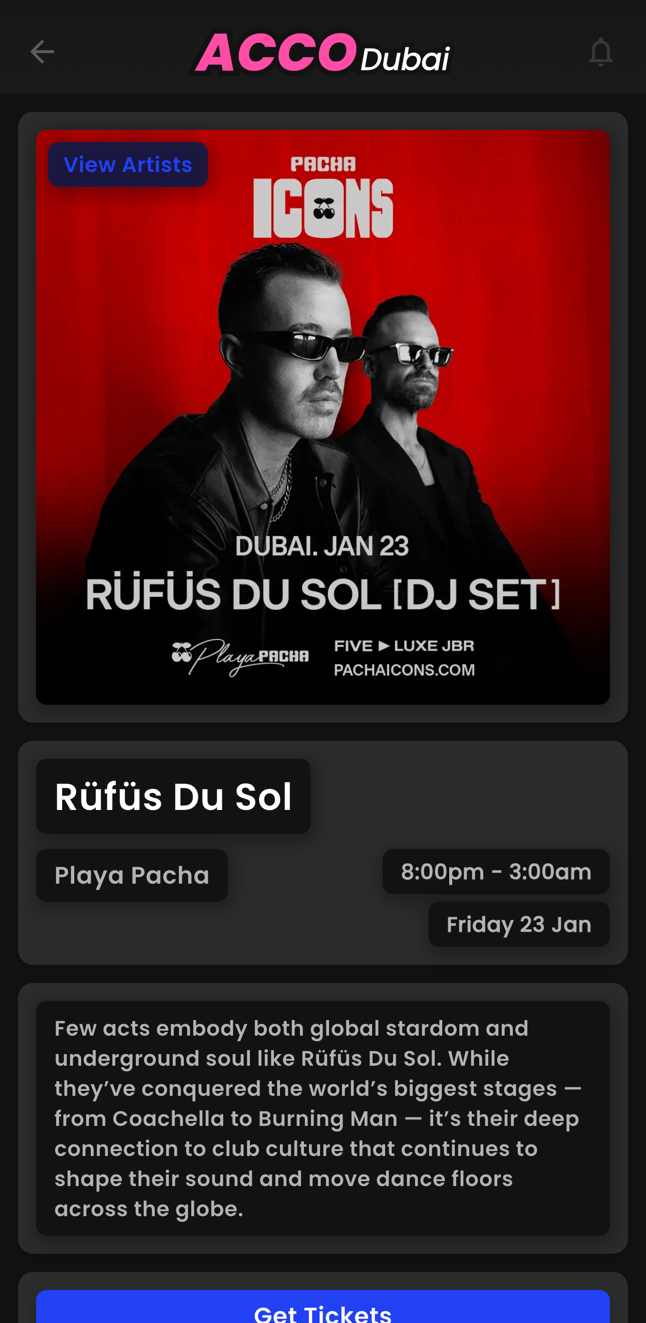 ACCO Dubai App - Events