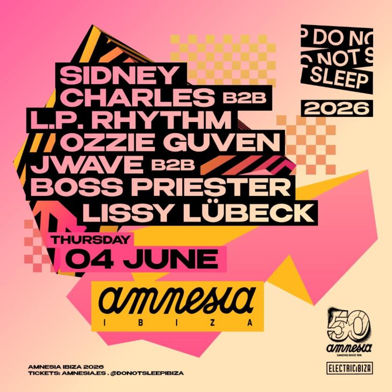 Do Not Sleep at Amnesia on Thursday, June 4, 2026
