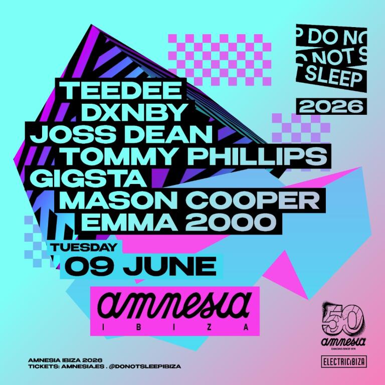 Do Not Sleep at Amnesia on Tuesday, June 9, 2026