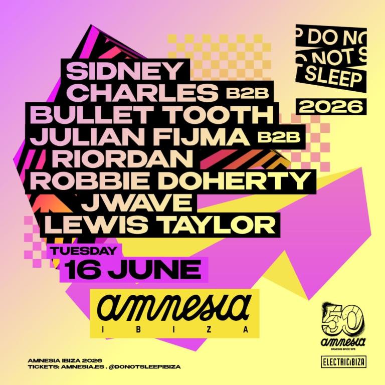 Do Not Sleep at Amnesia on Tuesday, June 16, 2026