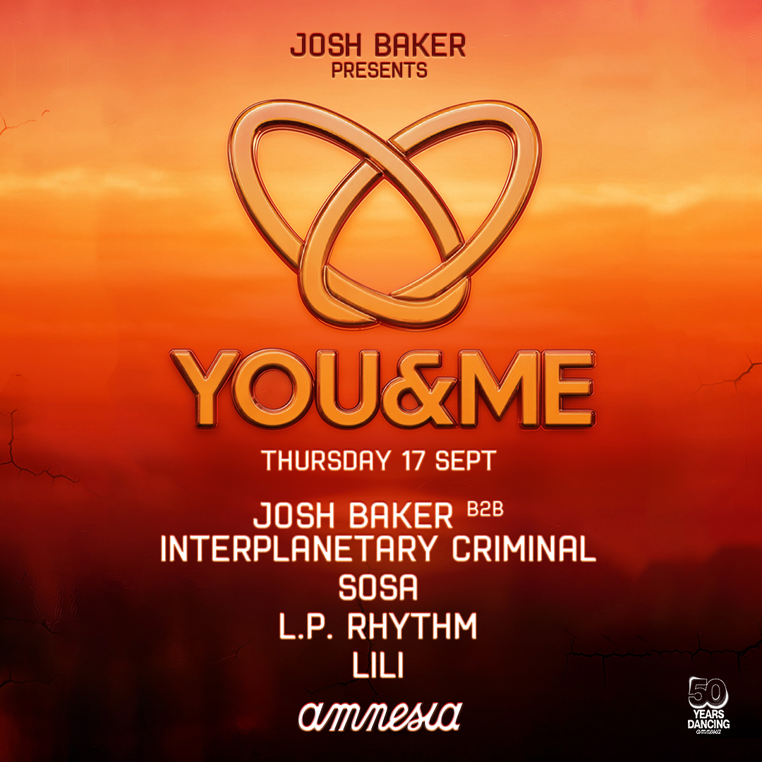 You &amp; Me at Amnesia on Thursday, September 17, 2026