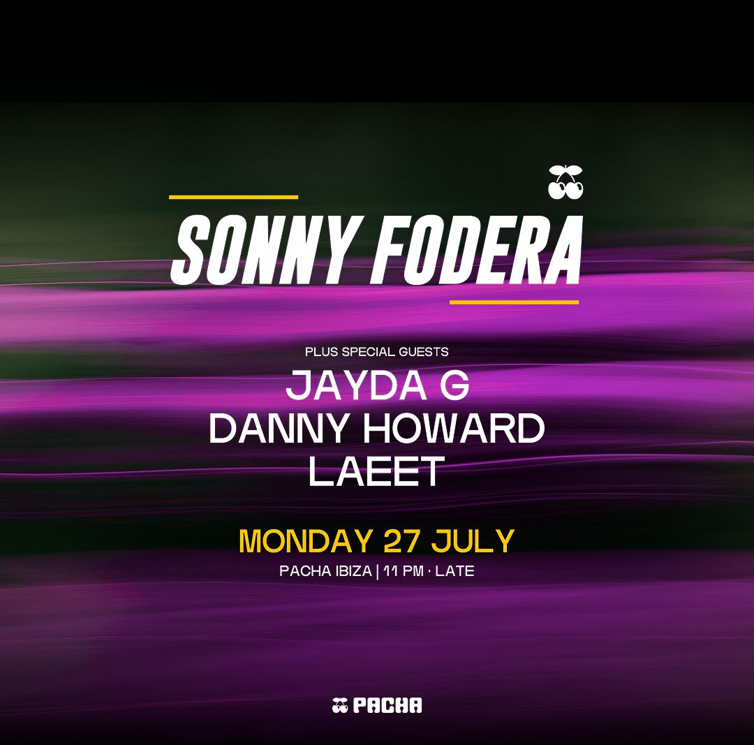 Sonny Fodera at Pacha on Monday, July 27, 2026
