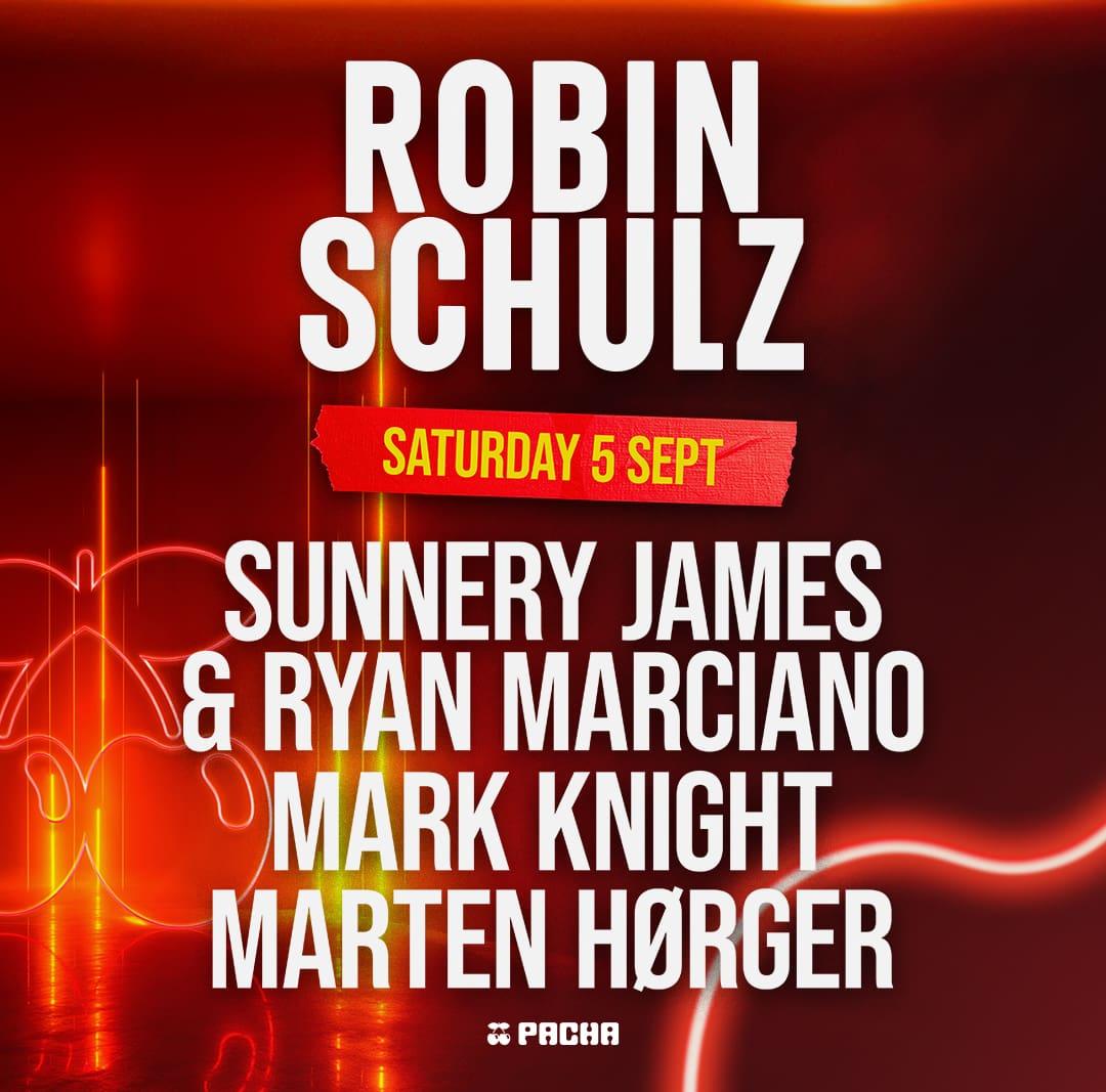 Robin Schulz at Pacha on Saturday, September 5, 2026