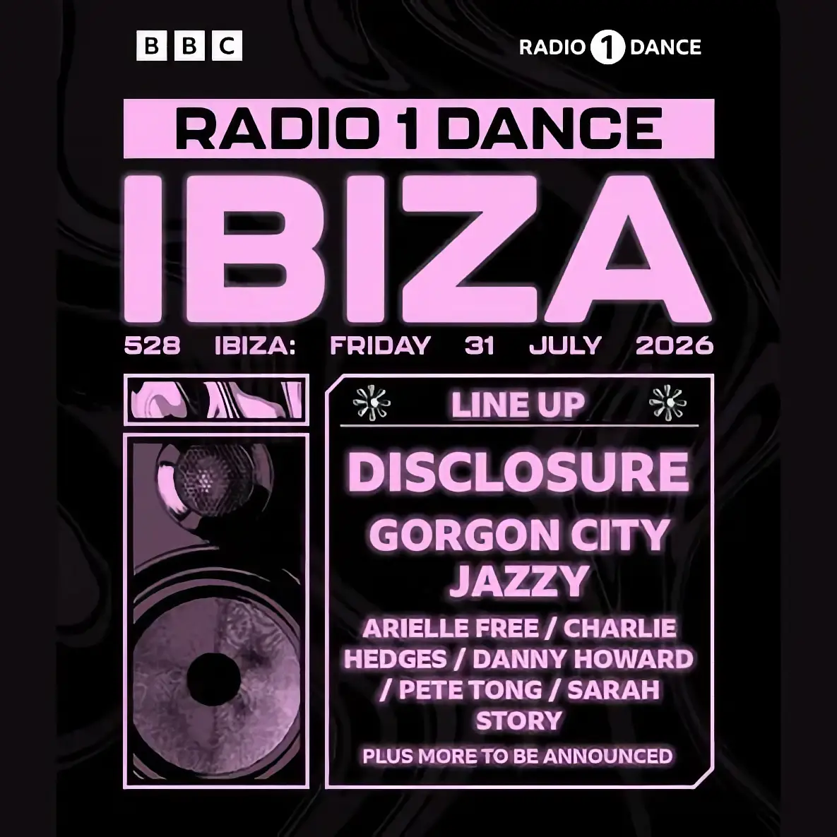 Radio 1 Dance Ibiza at 528 on Friday, July 31, 2026