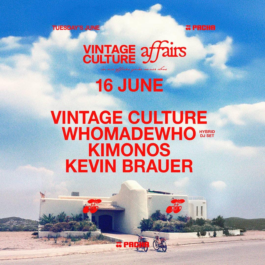 Vintage Culture at Pacha on Tuesday, June 16, 2026