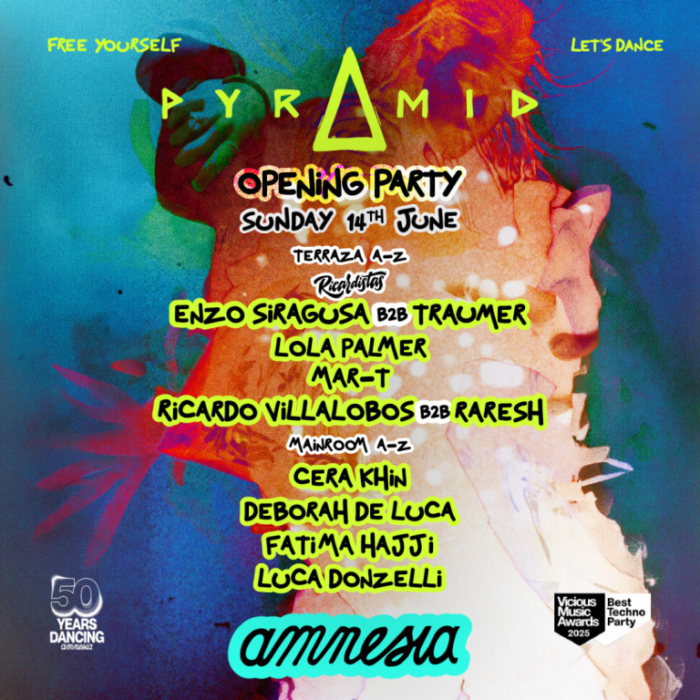 Pyramid at Amnesia on Sunday, June 14, 2026