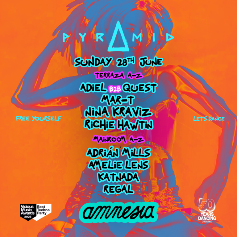 Pyramid at Amnesia on Sunday, June 28, 2026