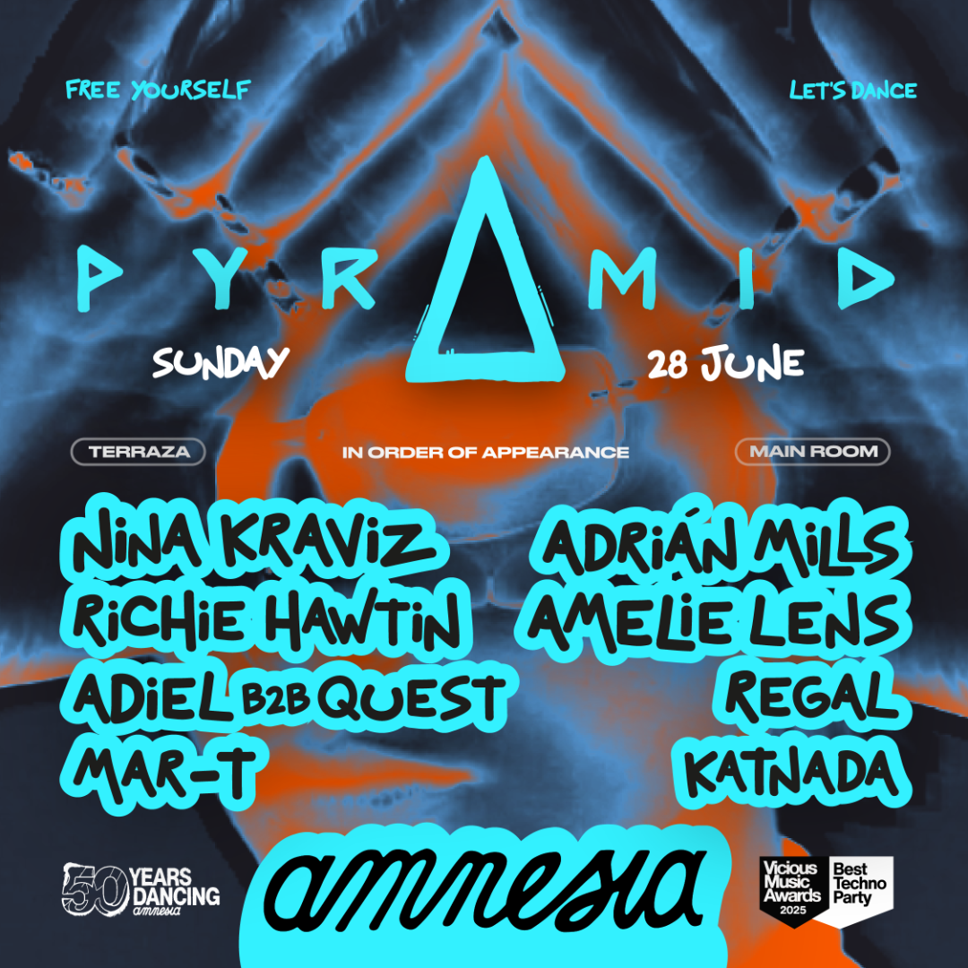 Pyramid at Amnesia on Sunday, June 28, 2026