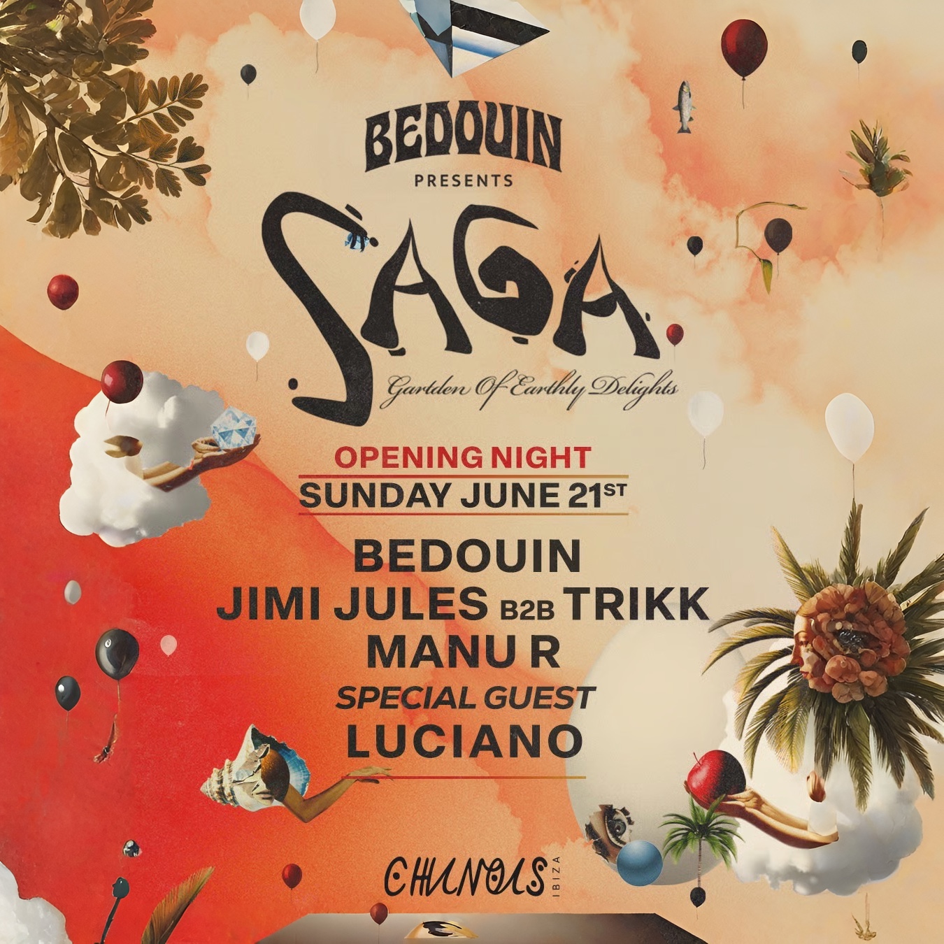 Saga at Chinois on Sunday, June 21, 2026