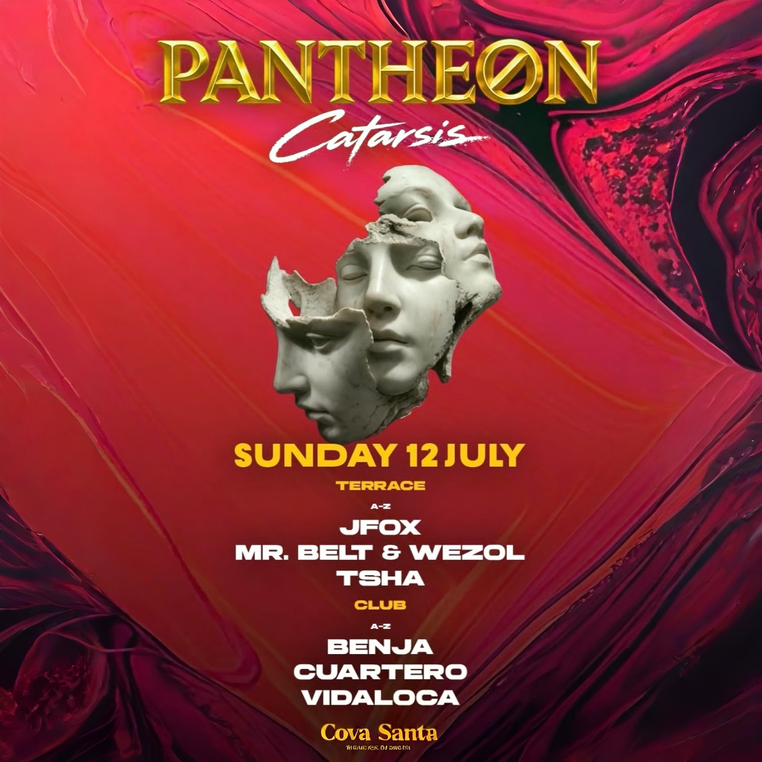 Pantheon at Cova Santa on Sunday, July 12, 2026