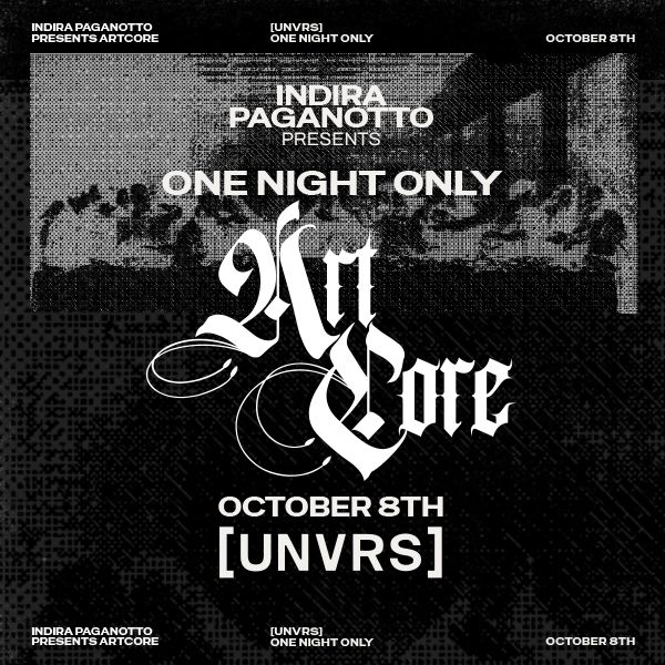 Artcore at UNVRS on Thursday, October 8, 2026