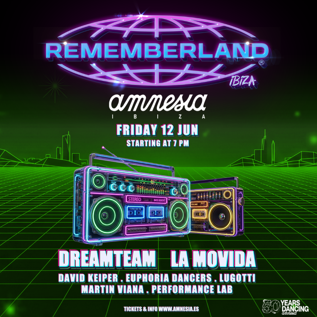 Rememberland at Amnesia on Friday, June 12, 2026