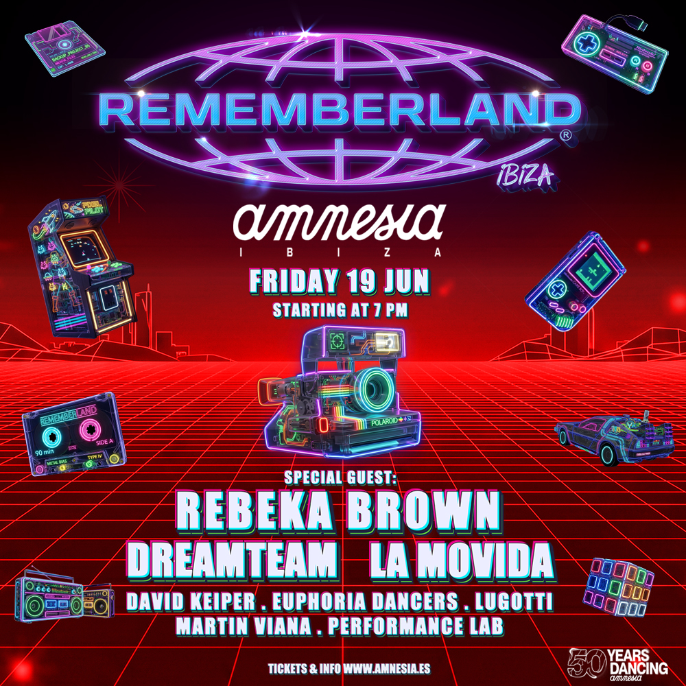 Rememberland at Amnesia on Friday, June 19, 2026