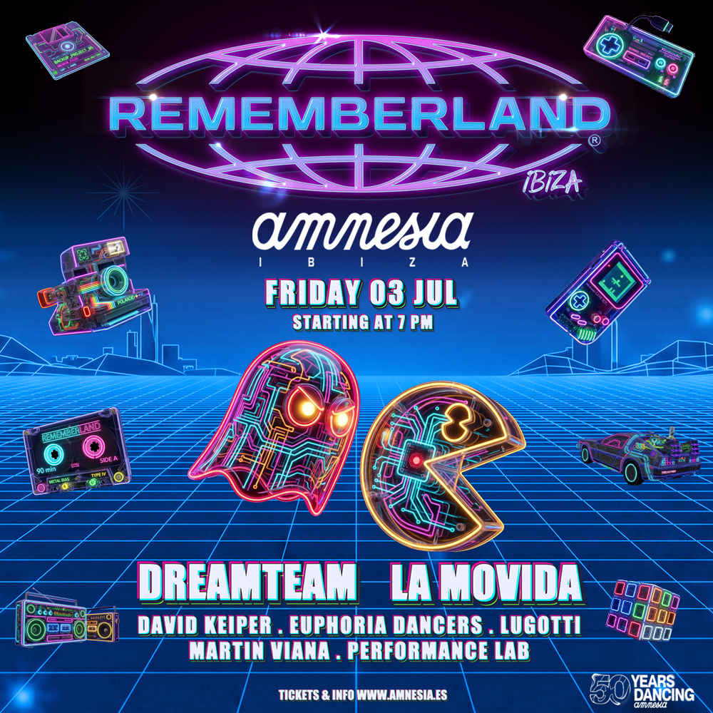 Rememberland at Amnesia on Friday, July 3, 2026