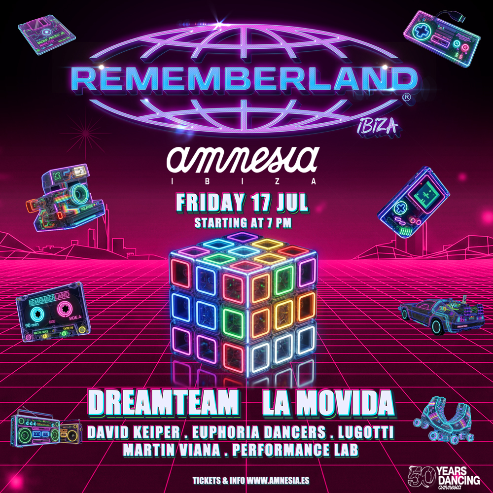 Rememberland at Amnesia on Friday, July 17, 2026
