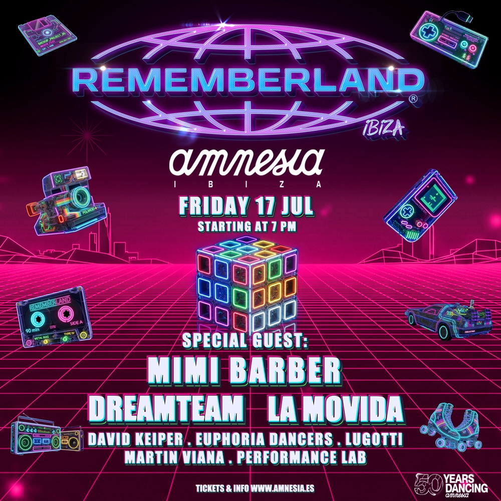 Rememberland at Amnesia on Friday, July 17, 2026