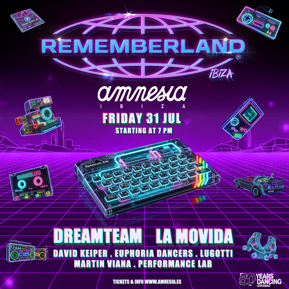 Rememberland at Amnesia on Friday, July 31, 2026