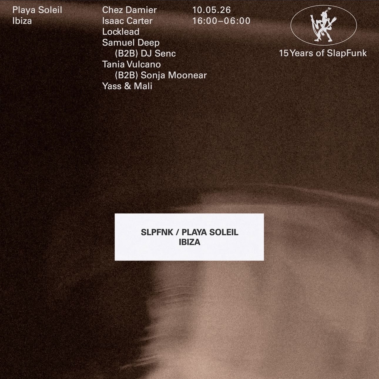 Slapfunk at Playa Soleil on Sunday, May 10, 2026