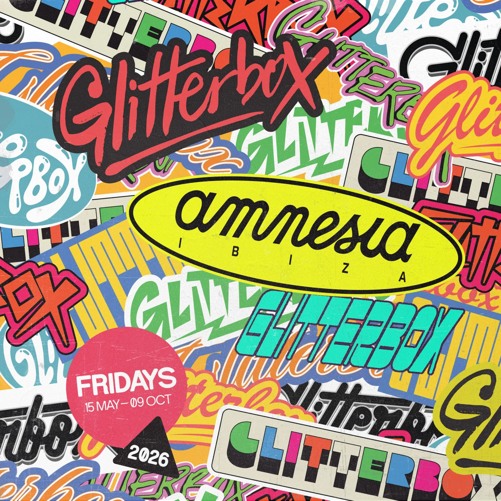 Glitterbox at Amnesia on Friday, October 2, 2026