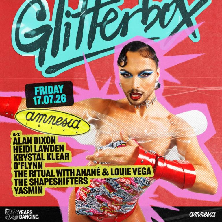 Glitterbox at Amnesia on Friday, July 17, 2026