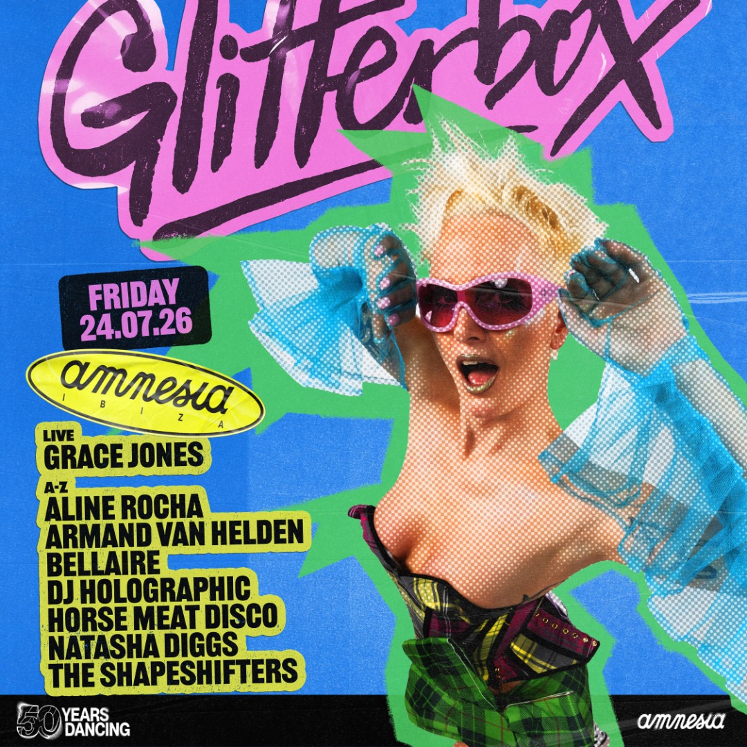 Glitterbox at Amnesia on Friday, July 24, 2026