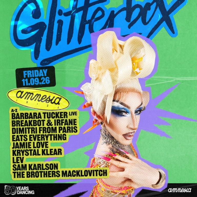 Glitterbox at Amnesia on Friday, September 11, 2026