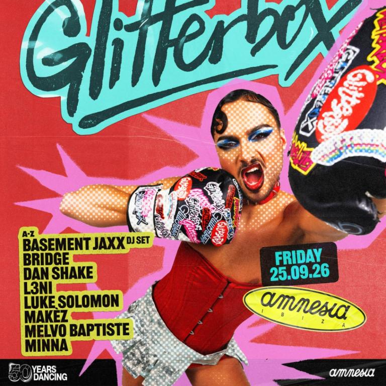 Glitterbox at Amnesia on Friday, September 25, 2026