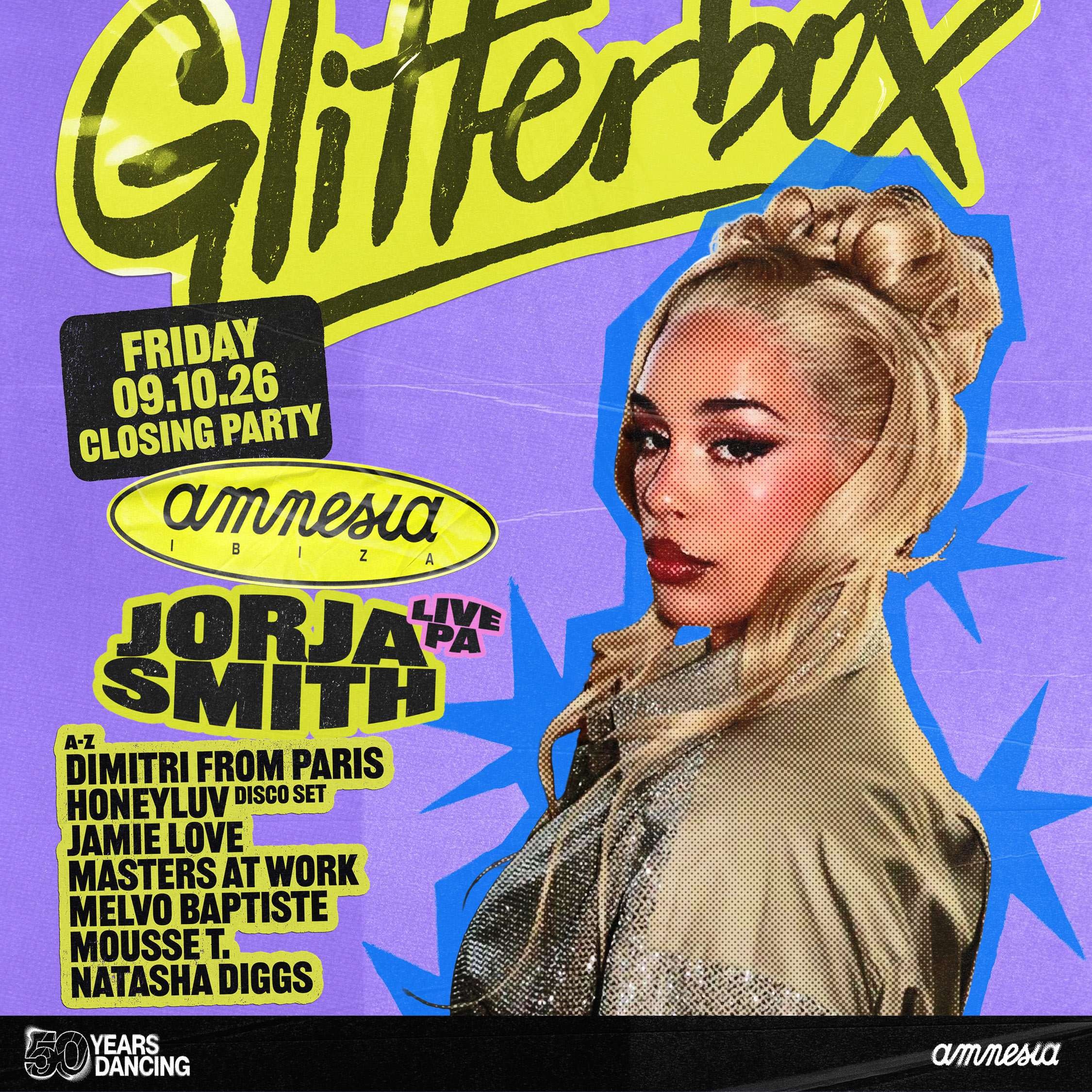Glitterbox at Amnesia on Friday, October 9, 2026