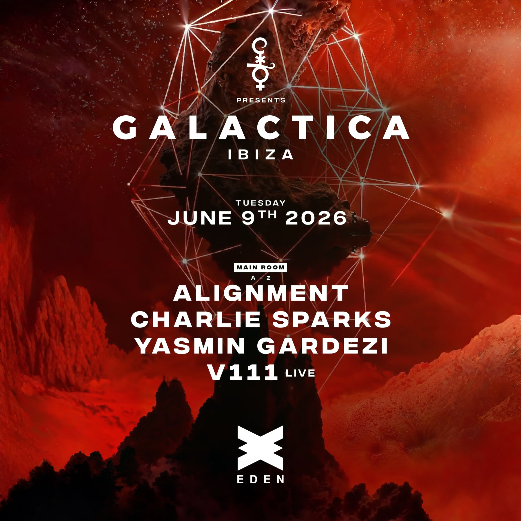 Galactica at Eden on Tuesday, June 9, 2026