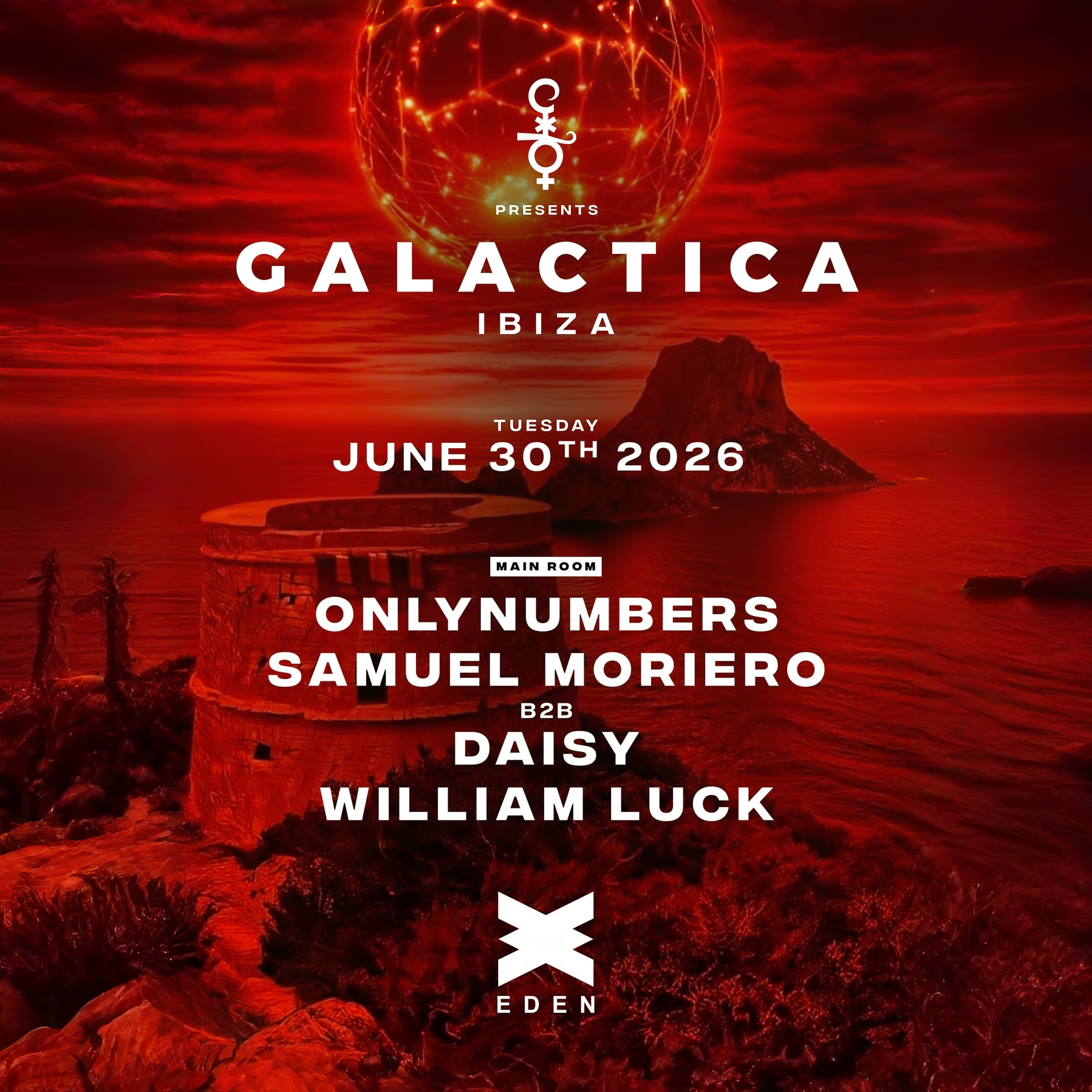 Galactica at Eden on Tuesday, June 30, 2026