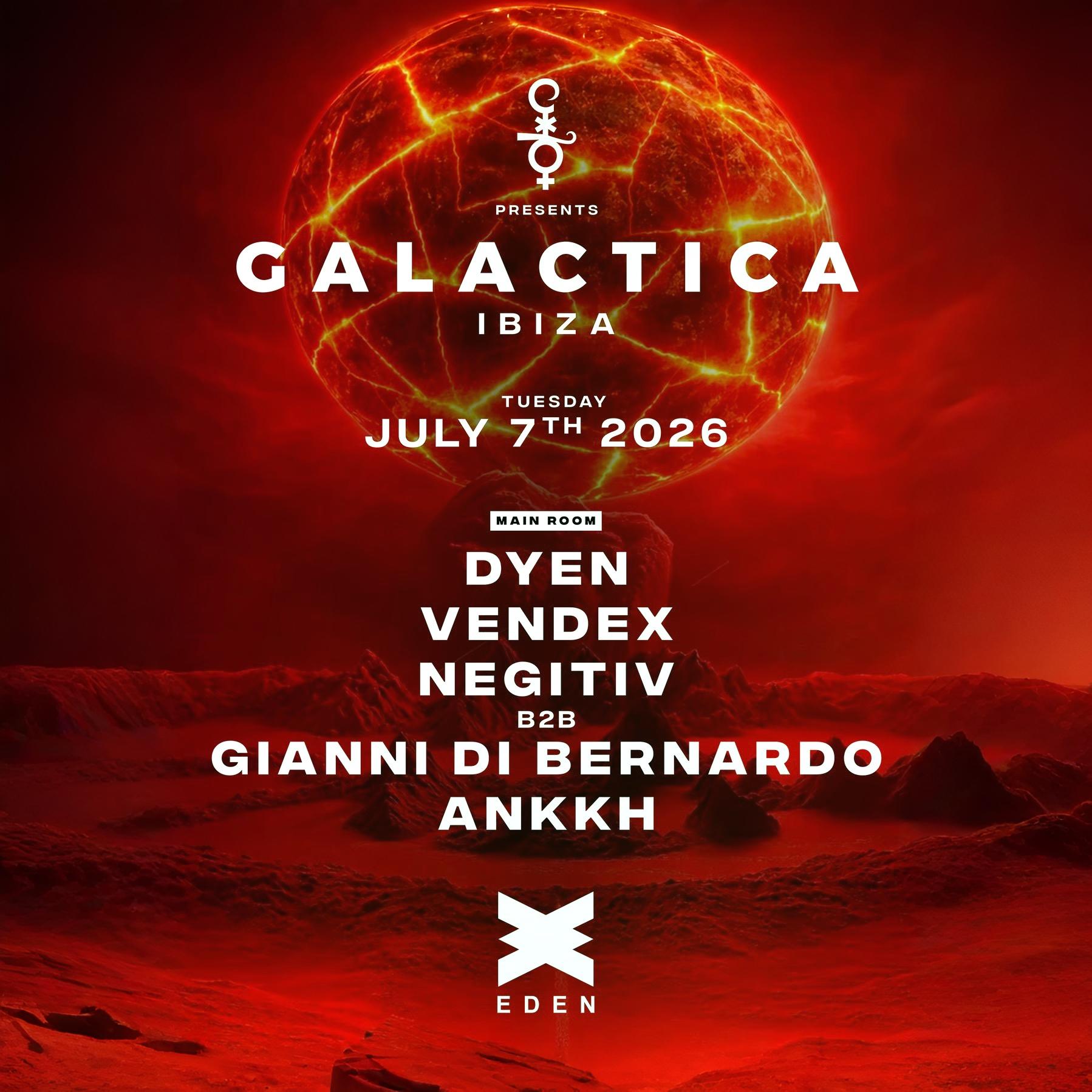 Galactica at Eden on Tuesday, July 7, 2026