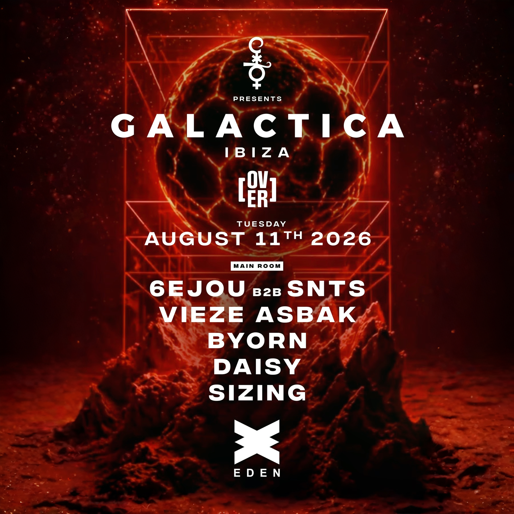 Galactica at Eden on Tuesday, August 11, 2026