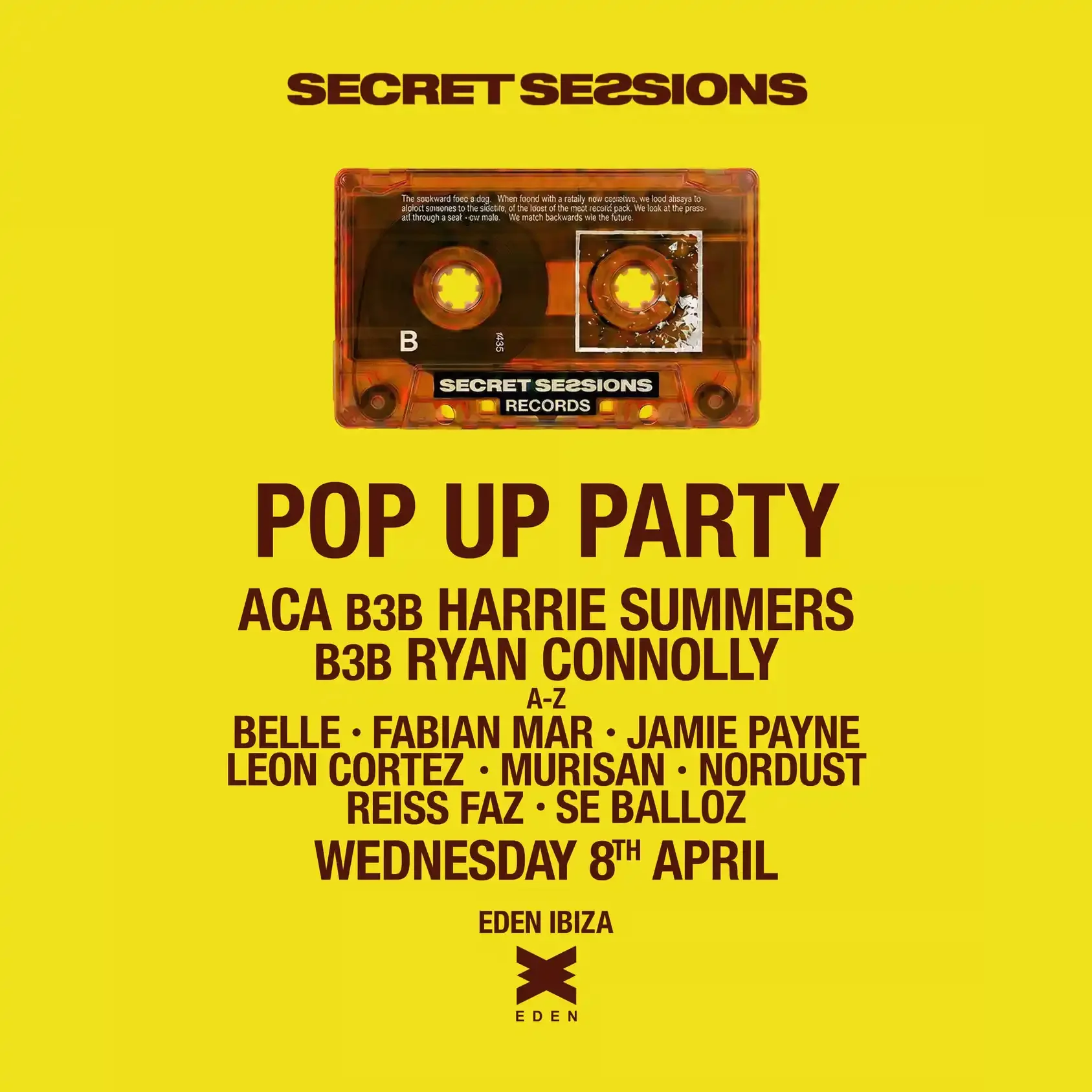 Secret Sessions at Eden