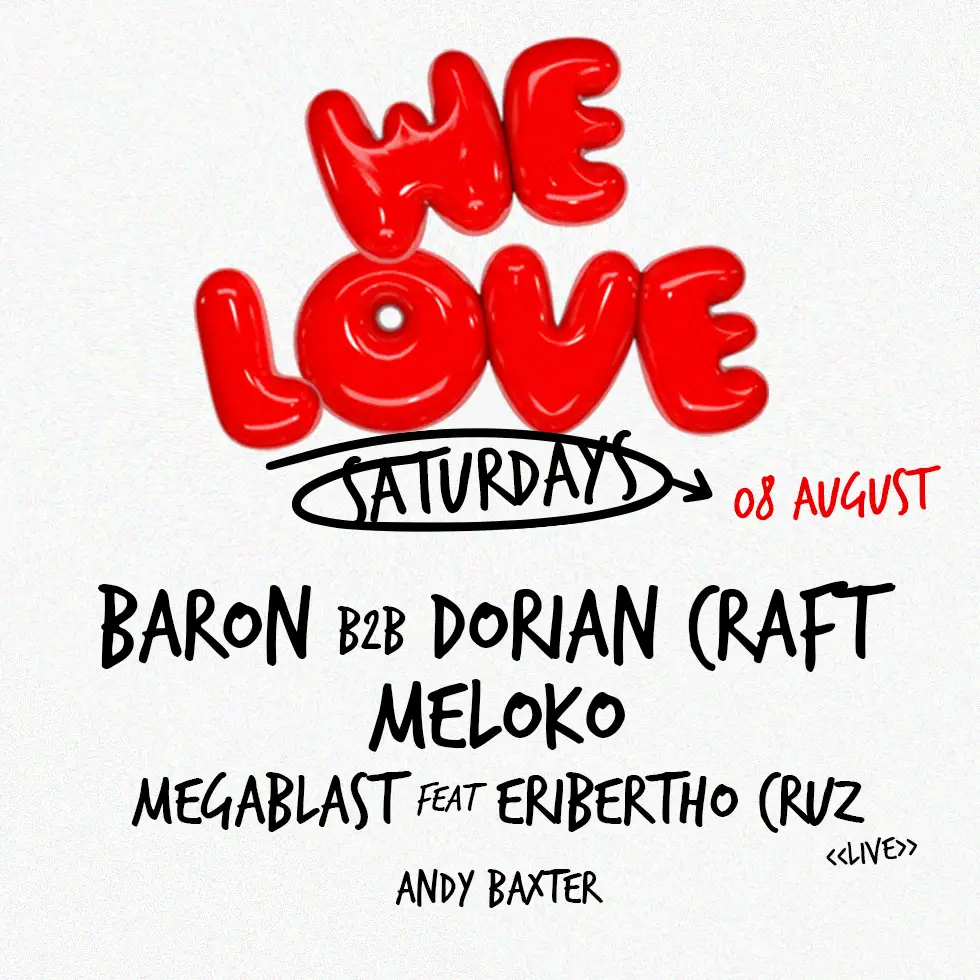 We Love Saturdays at Blue Marlin on Saturday, August 8, 2026