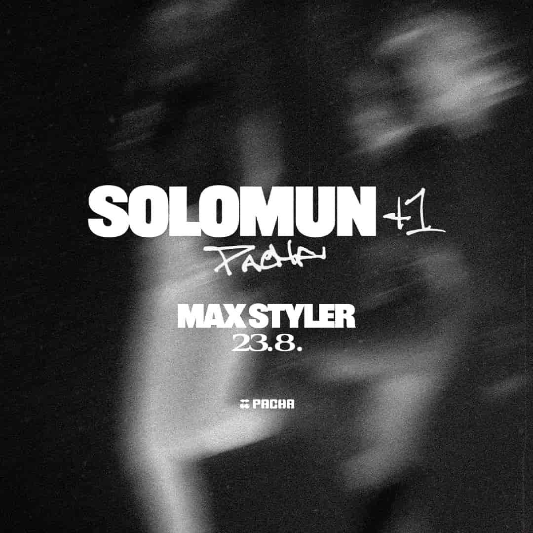 Solomun+1 at Pacha on Sunday, August 23, 2026