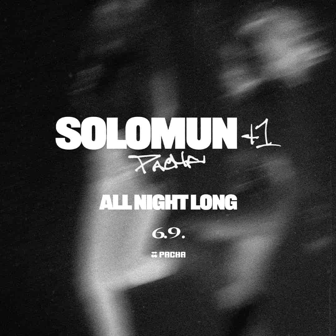 Solomun+1 at Pacha on Sunday, September 6, 2026