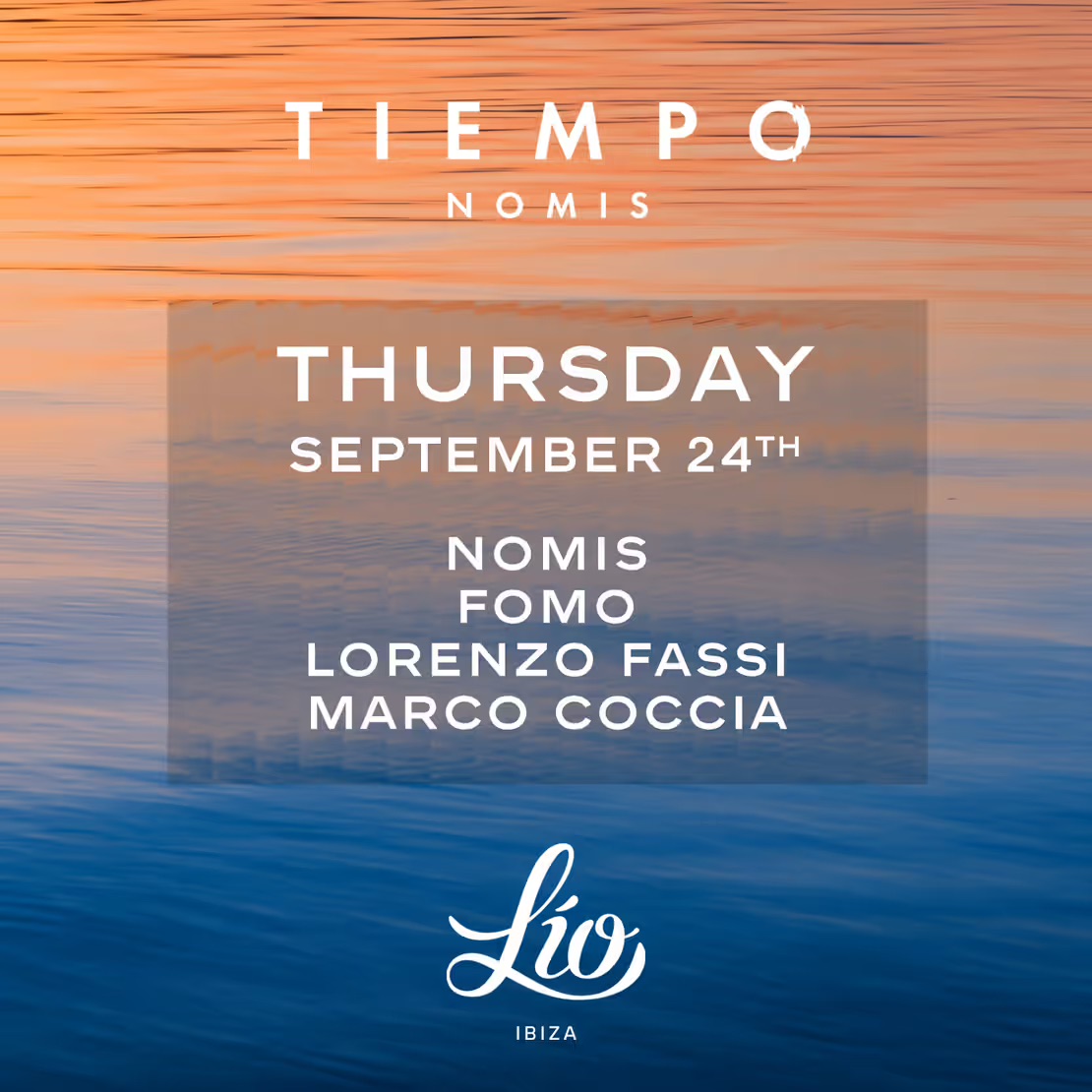 Tiempo at Lio on Thursday, September 24, 2026