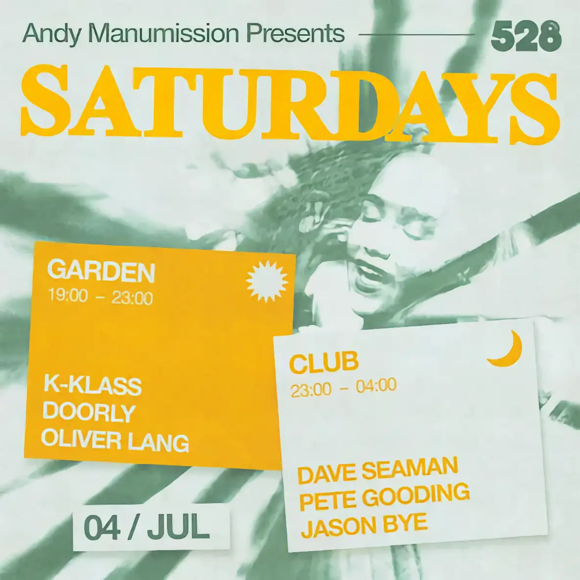 Saturdays at 528 on Saturday, July 4, 2026