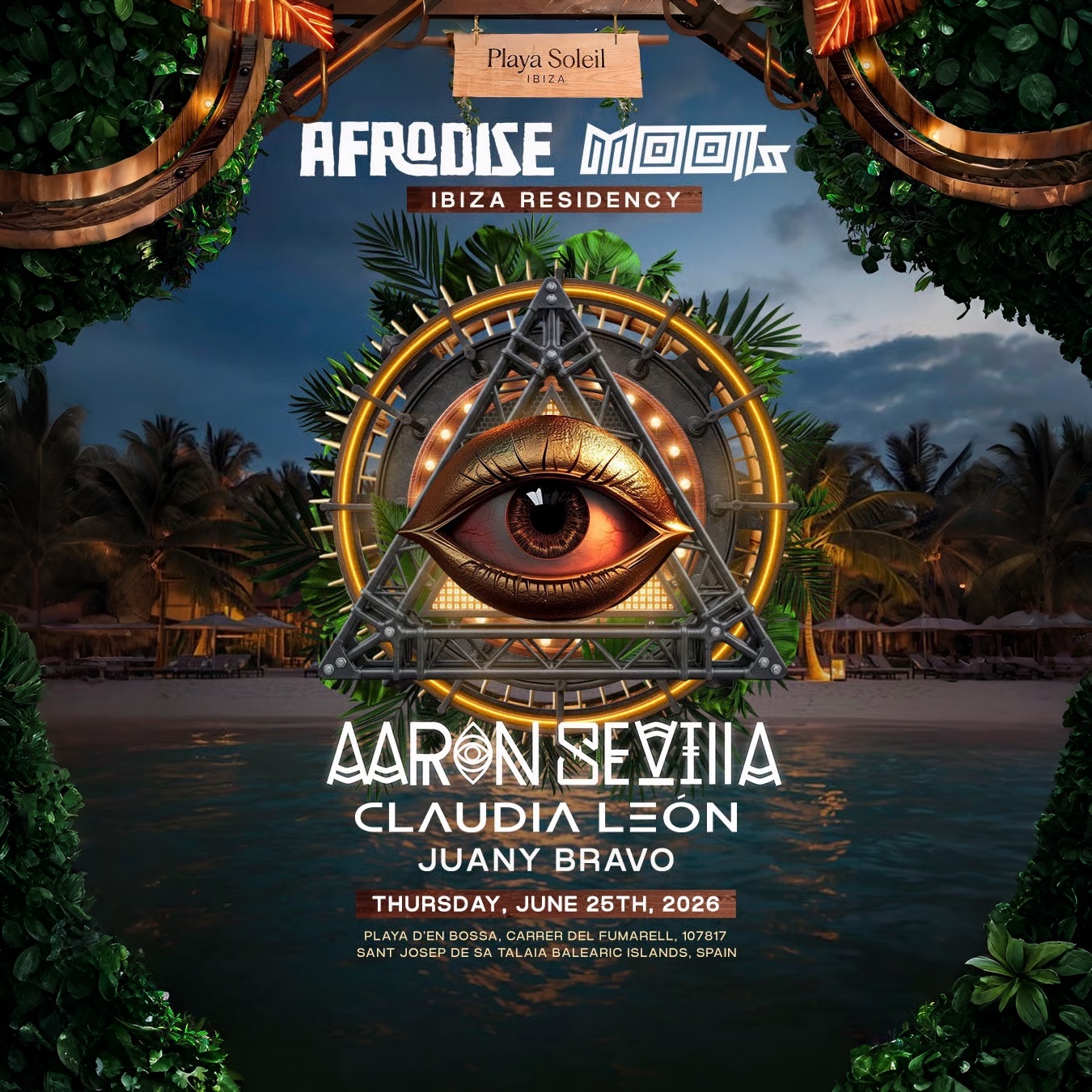 Afrodise &amp; Moots at Playa Soleil on Thursday, June 25, 2026