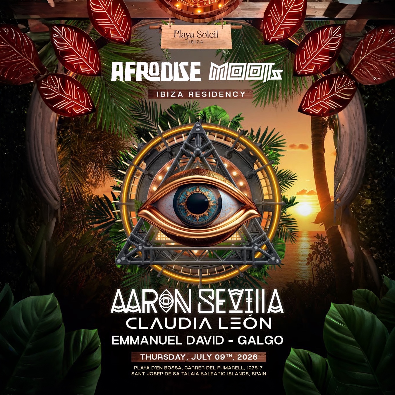 Afrodise &amp; Moots at Playa Soleil on Thursday, July 9, 2026