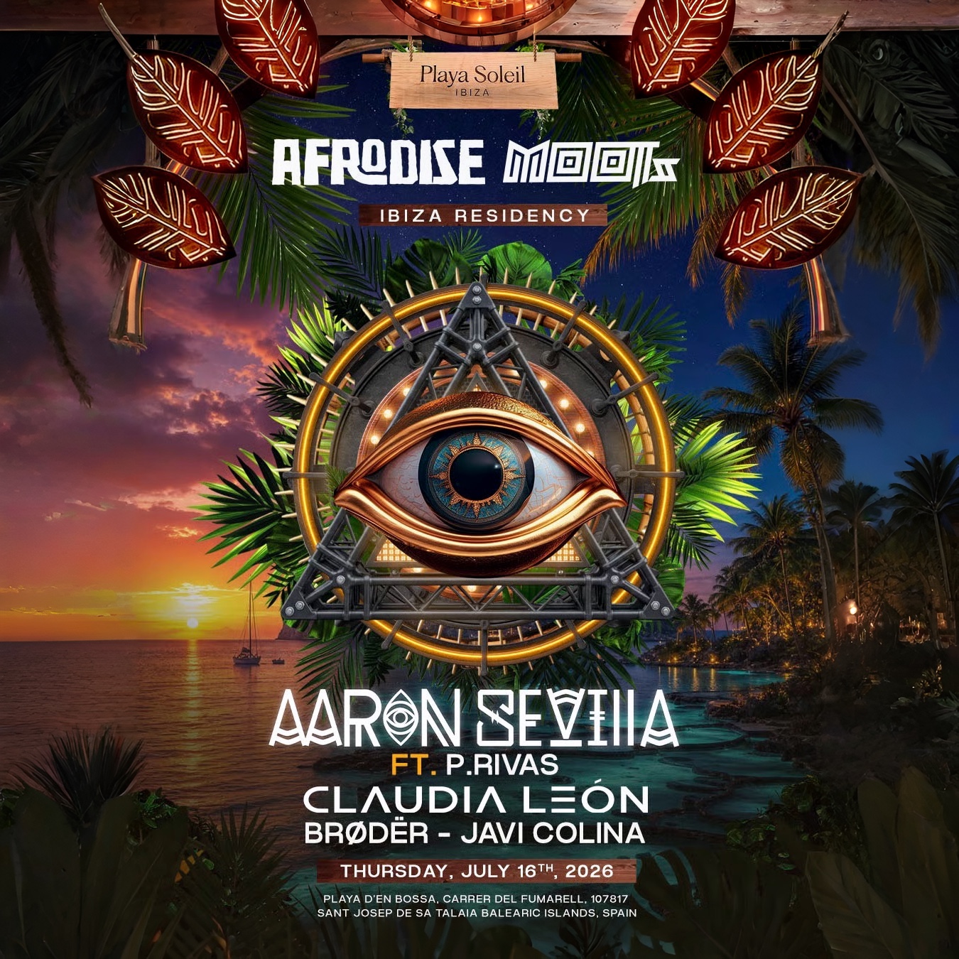 Afrodise &amp; Moots at Playa Soleil on Thursday, July 16, 2026