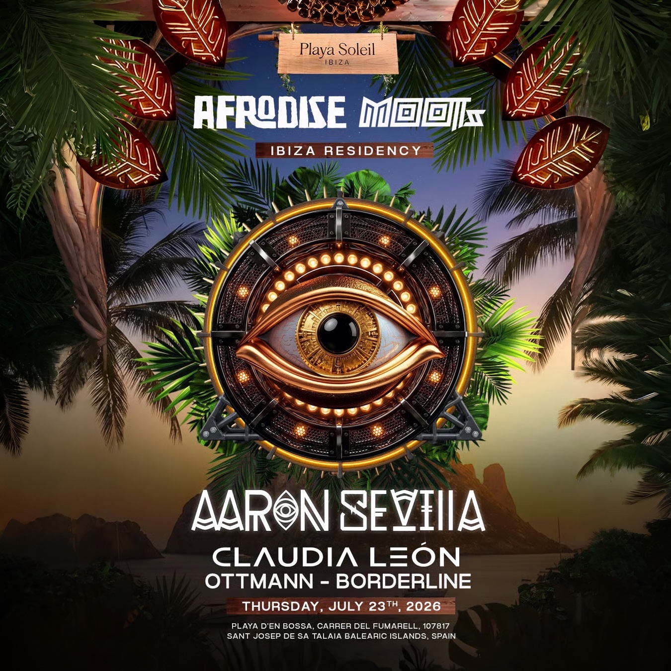 Afrodise &amp; Moots at Playa Soleil on Thursday, July 23, 2026