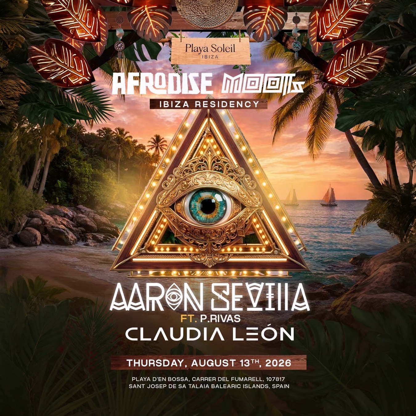 Afrodise &amp; Moots at Playa Soleil on Thursday, August 13, 2026