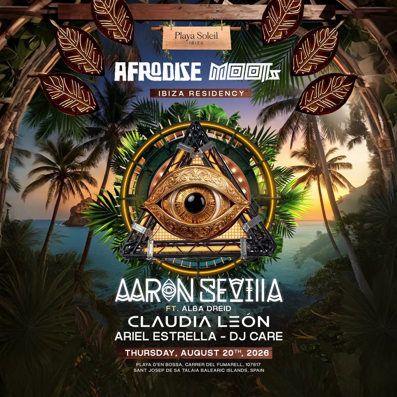 Afrodise &amp; Moots at Playa Soleil on Thursday, August 20, 2026