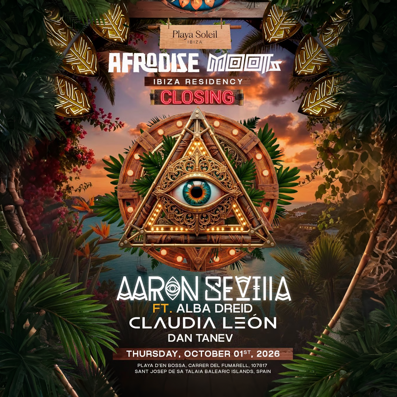 Afrodise &amp; Moots at Playa Soleil on Thursday, October 1, 2026