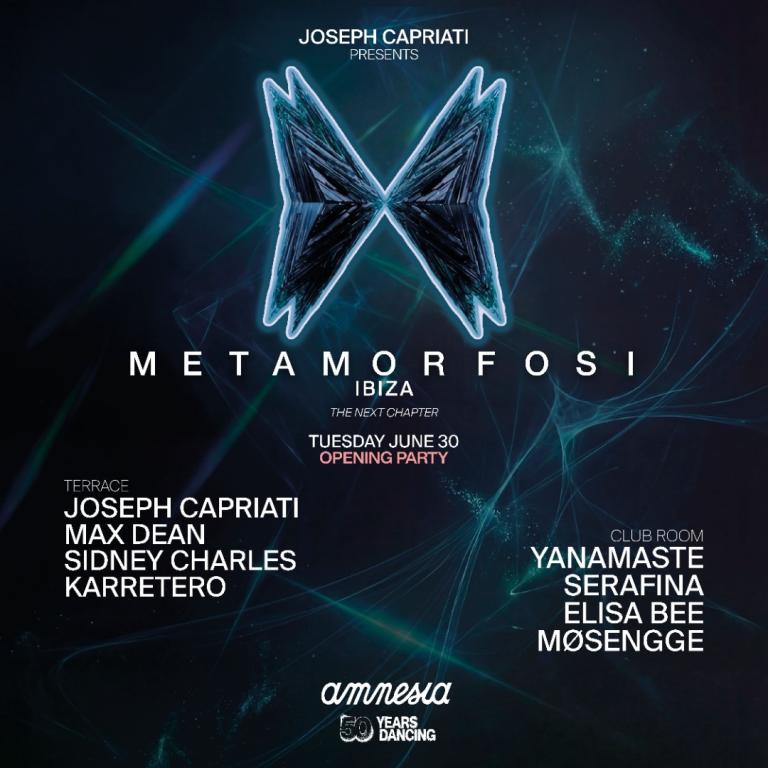 Metamorfosi at Amnesia on Tuesday, June 30, 2026
