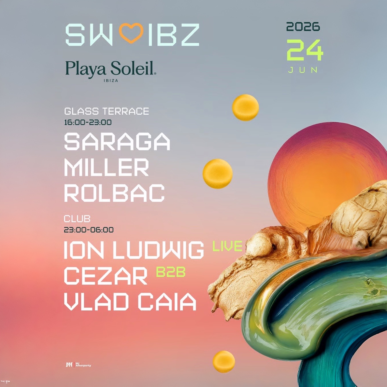 Sunwaves at Playa Soleil on Wednesday, June 24, 2026