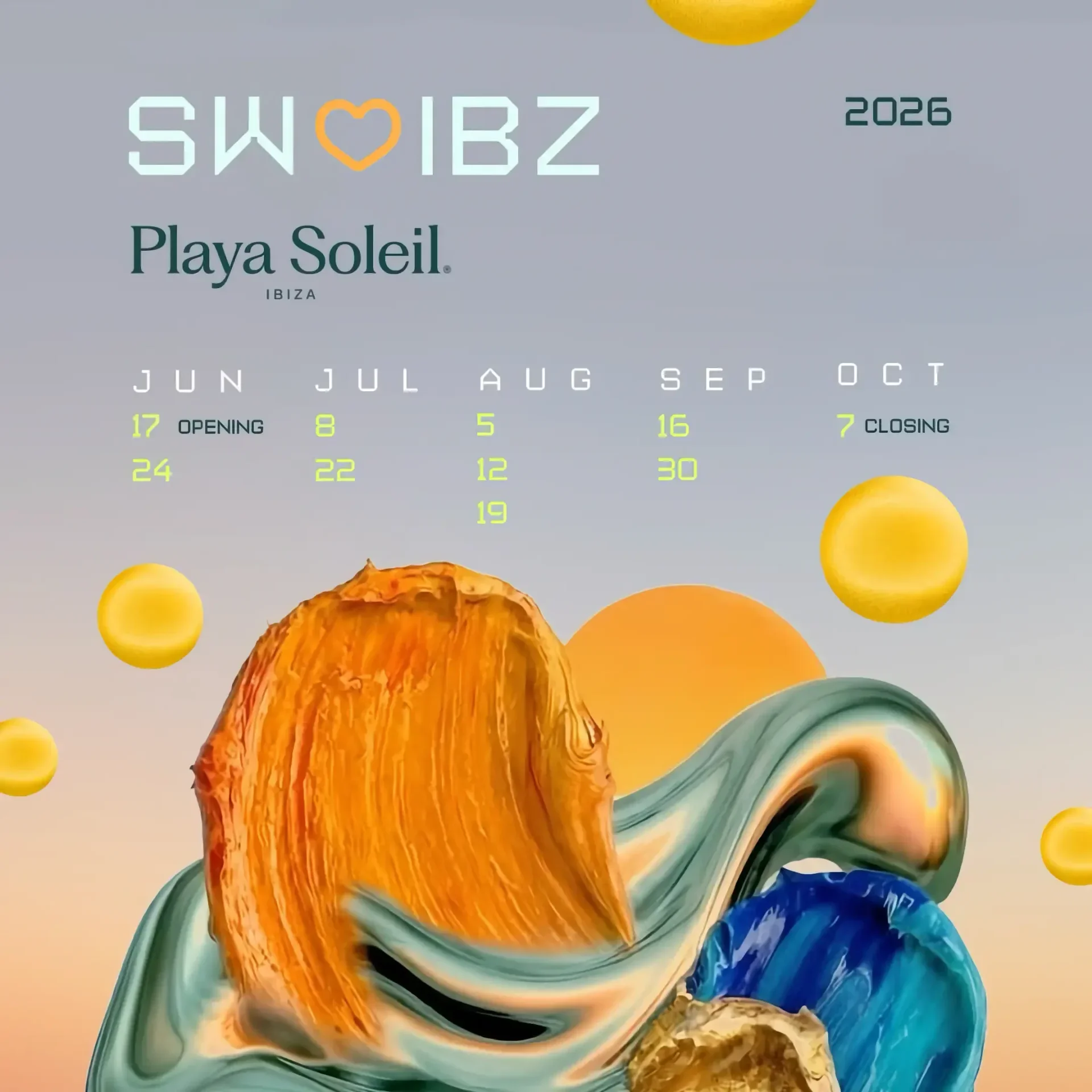 Sunwaves at Playa Soleil on Wednesday, October 7, 2026