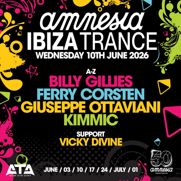 Ibiza Trance at Amnesia on Wednesday, June 10, 2026