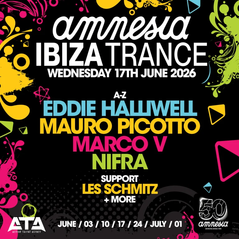 Ibiza Trance at Amnesia on Wednesday, June 17, 2026